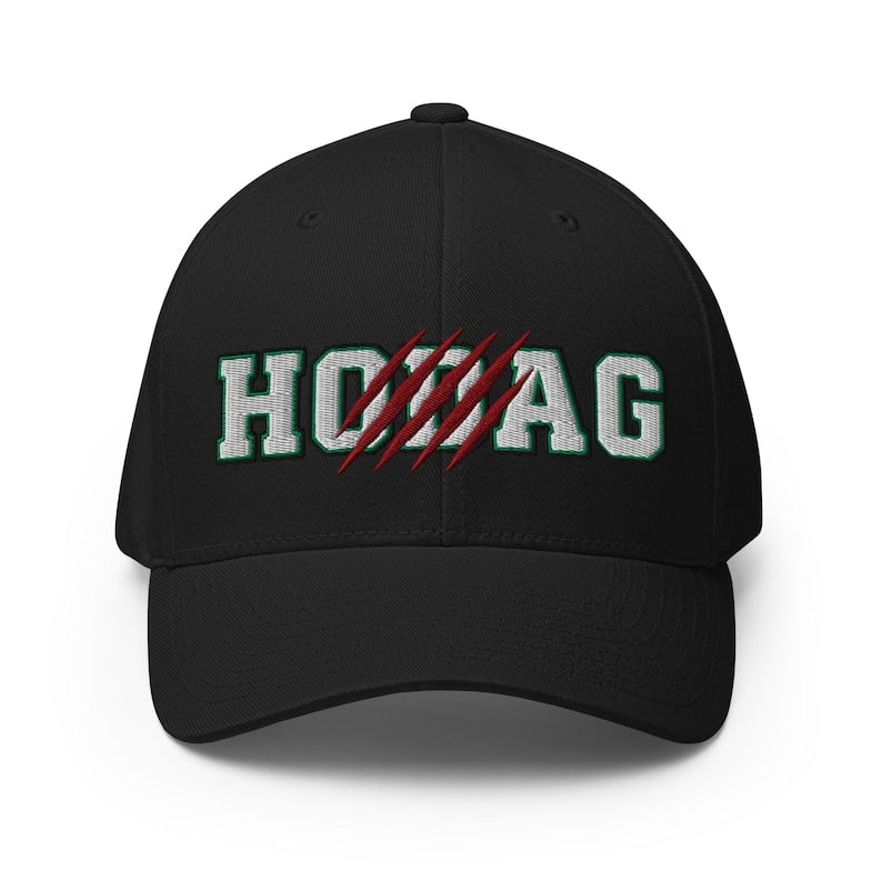 Black Hodag Survivor Flexfit hat with claw-mark embroidery
