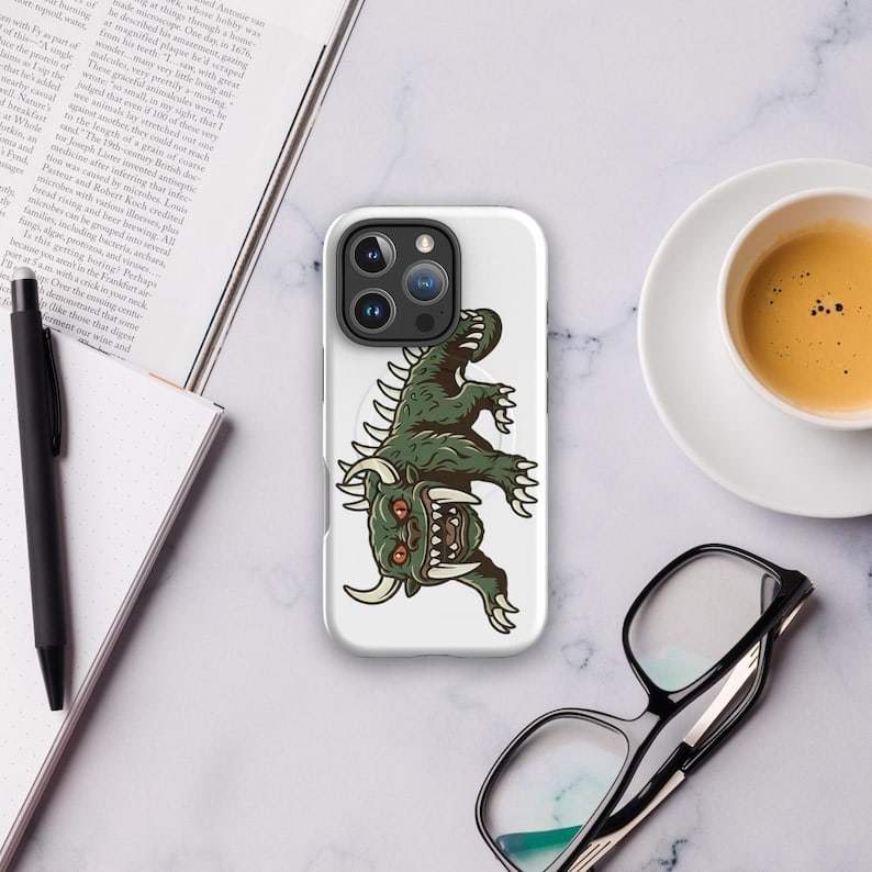 White Hodag MagSafe iPhone case